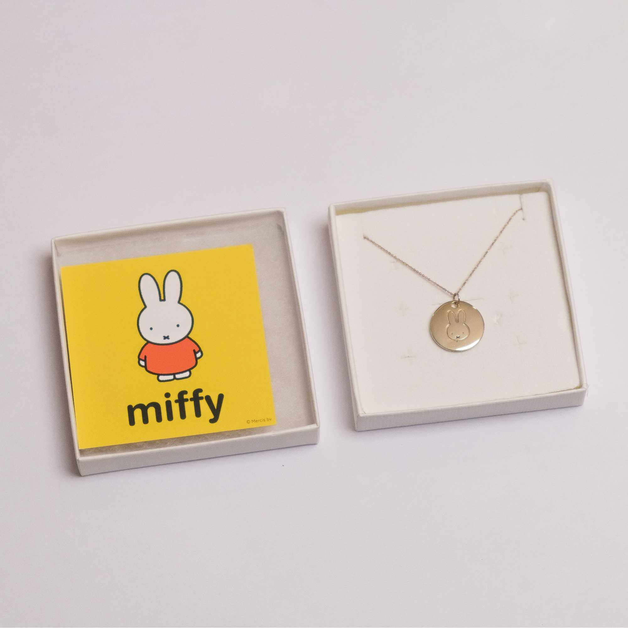 ex-display | Miffy 18ct Gold Vermeil necklace, large disc