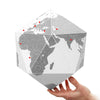 Palomar Here Personal Globe Large By Cities, Grey