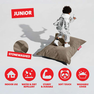 refurbished | Fatboy Original Stonewashed Junior Beanbag, grey