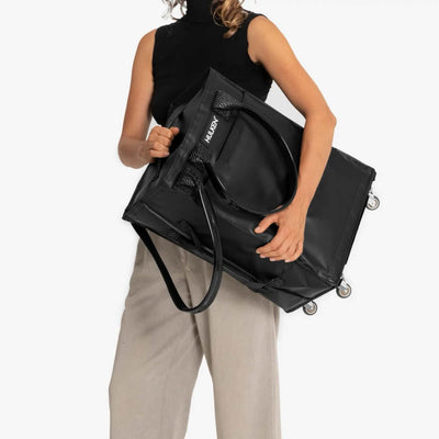 Hulken® Travel rolling tote, black