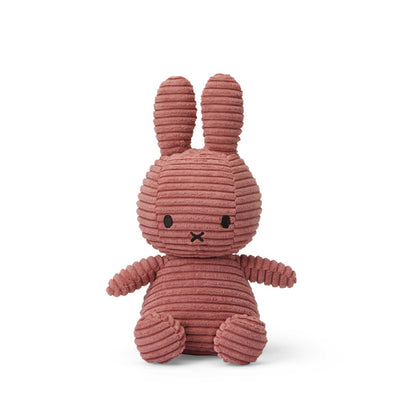 Miffy ECO Corduroy Sitting plush 23cm, dusty rose