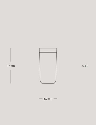 Stelton To Go Click vacuum insulated cup 400ml, soft fern green