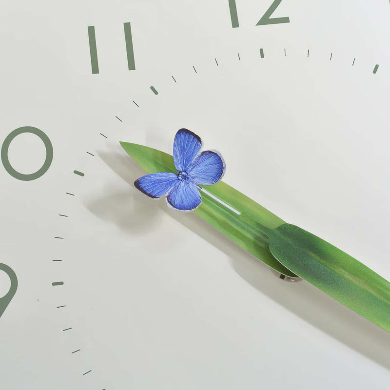 Lemnos Perch wall clock, butterfly