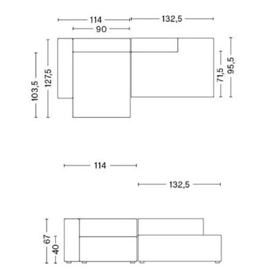 Hay Mags 2.5 seater lounge sofa