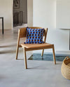 Hubsch Oblique lounge chair seat, natural