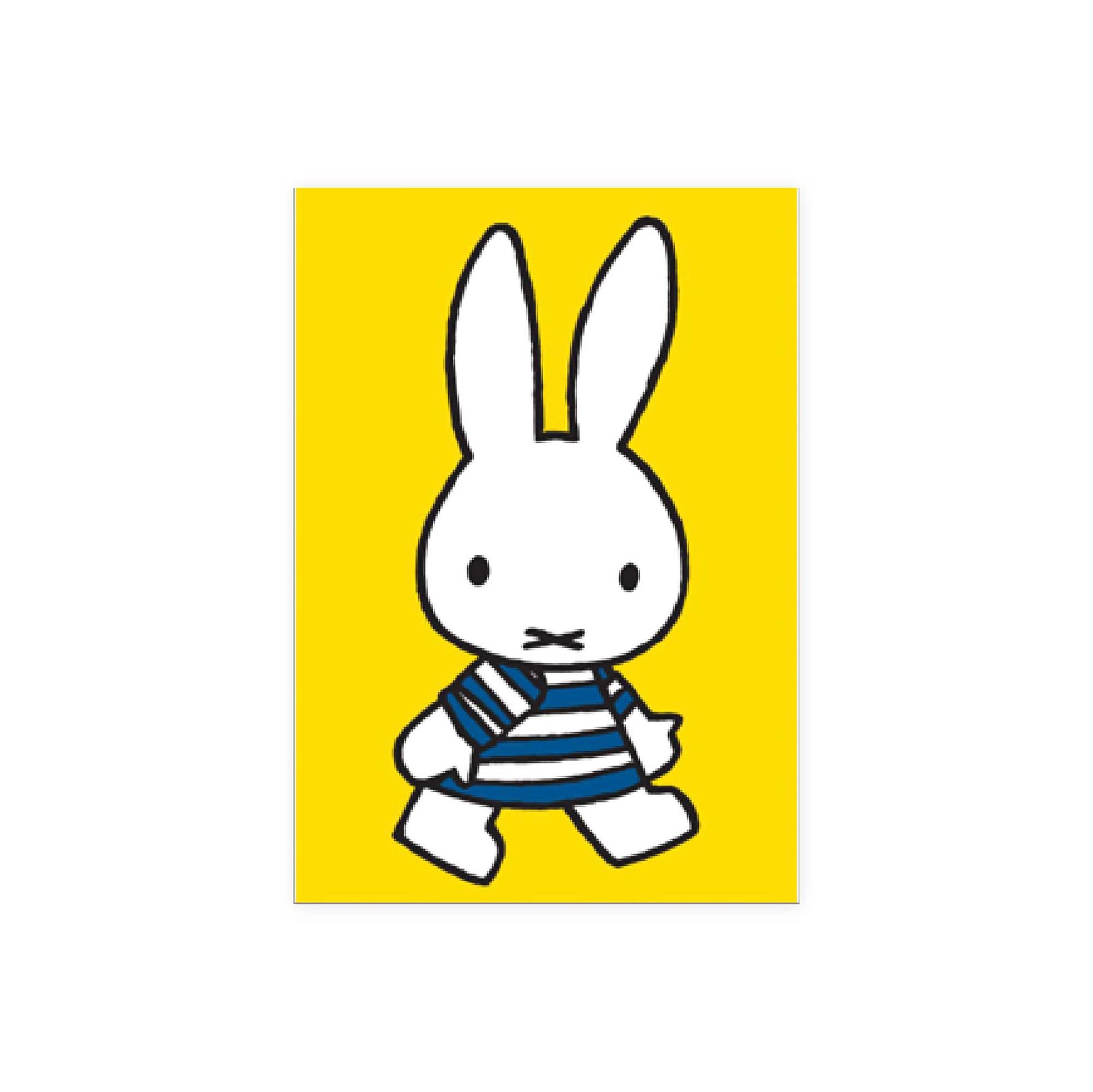 Hype Dick Bruna mini card, miffy walking