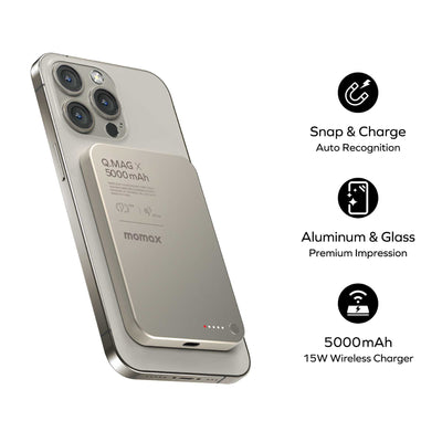 Momax Q.Mag X Magnetic Wireless Power Bank