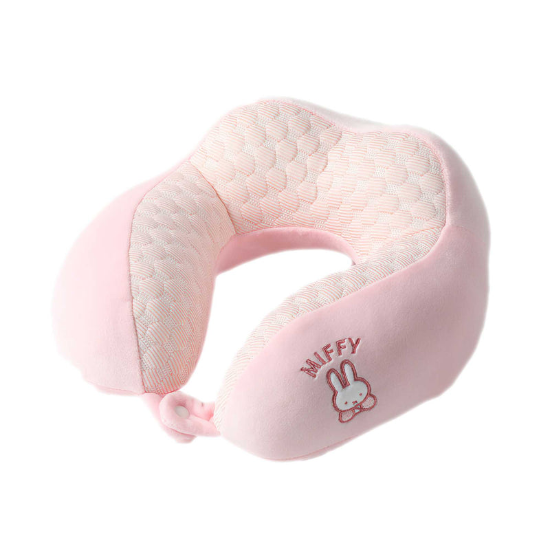 Miffy U-shape travel pillow, pink