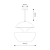DCW Here Comes The Sun pendant lamp Ø45, Black/Copper