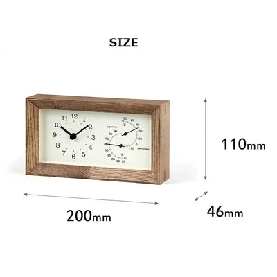 Lemnos Frame Table Clock, Natural