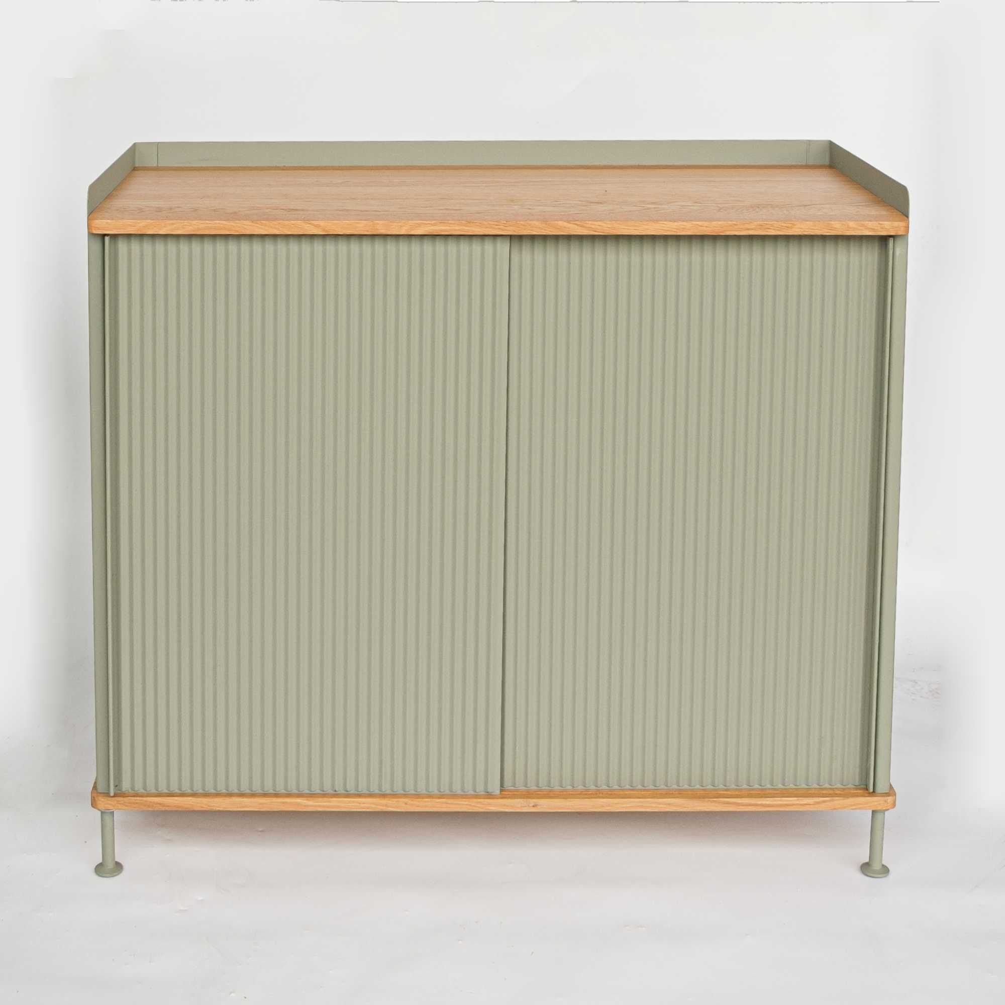 ex-display | Muuto Enfold Sideboard High (w94.5xd45xh84cm) , Dusty Green/Oak