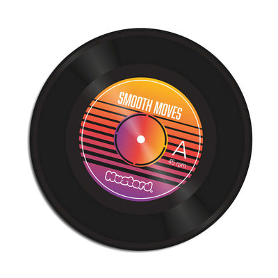 Mustard Smooth Moves Vinyl Record Mouse Pad Mat