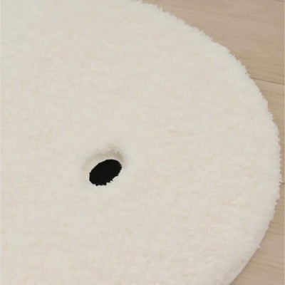 Miffy Face oval bath mat, ivory