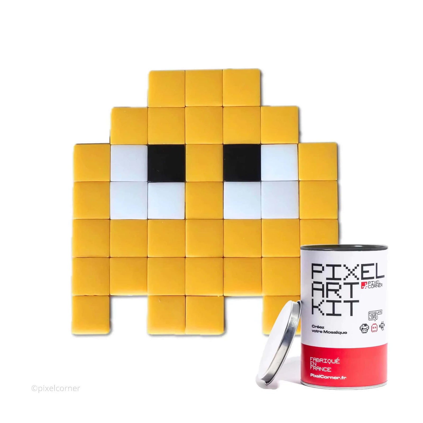 Pixel Corner Pixel Art Kit Classic diy wall art, the gloomies yellow
