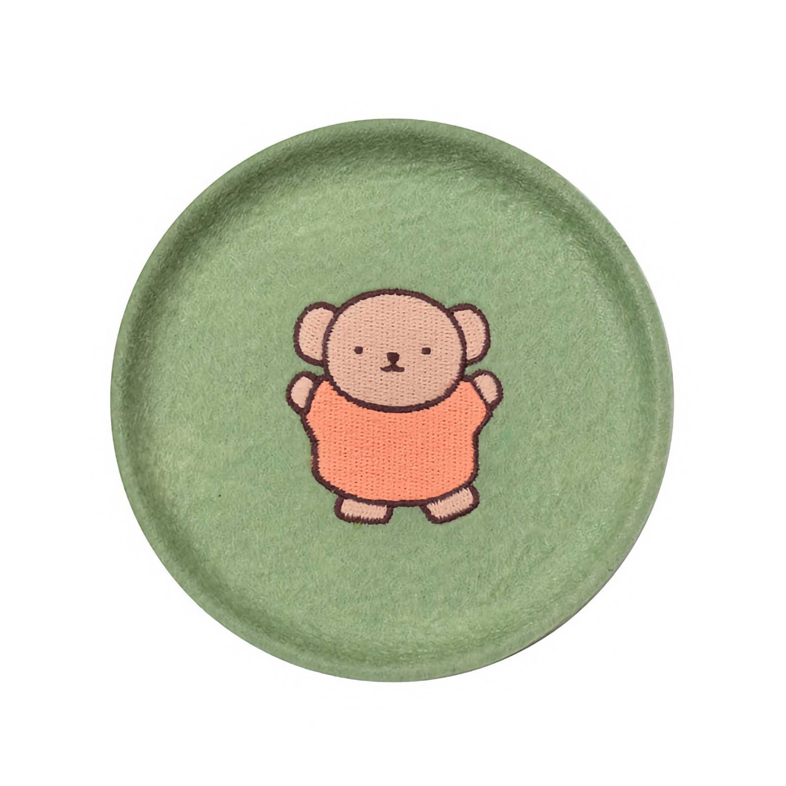 Miffy Felt Coaster/Mini Tray 10cmø, Green