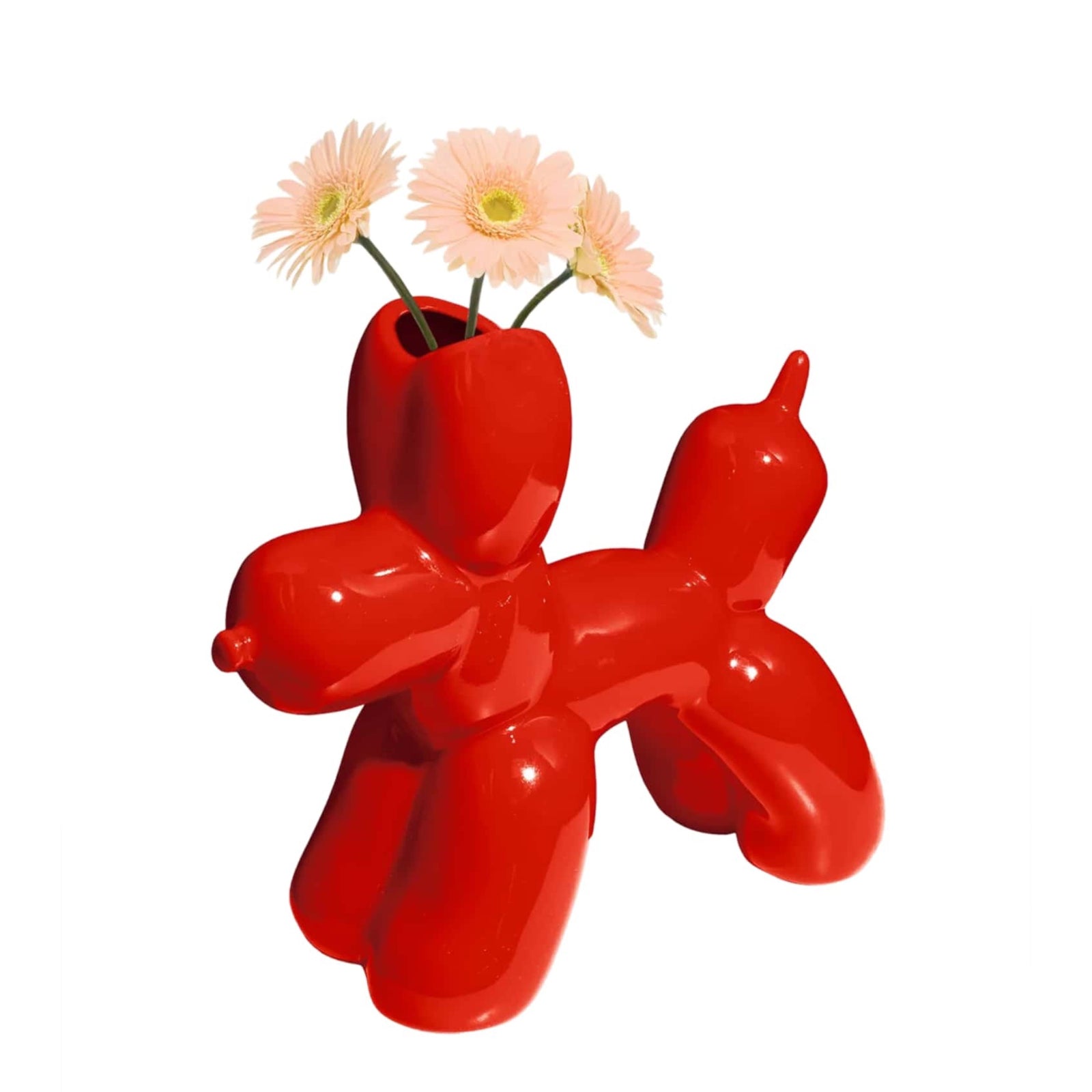 DOIY Bobby vase, red