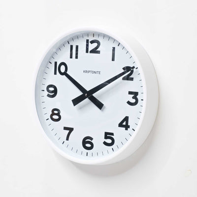 refurbished | Kriptonite Wall Clocks Classics Ø30, mat white