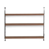 String Pocket Shelf, Walnut/Black