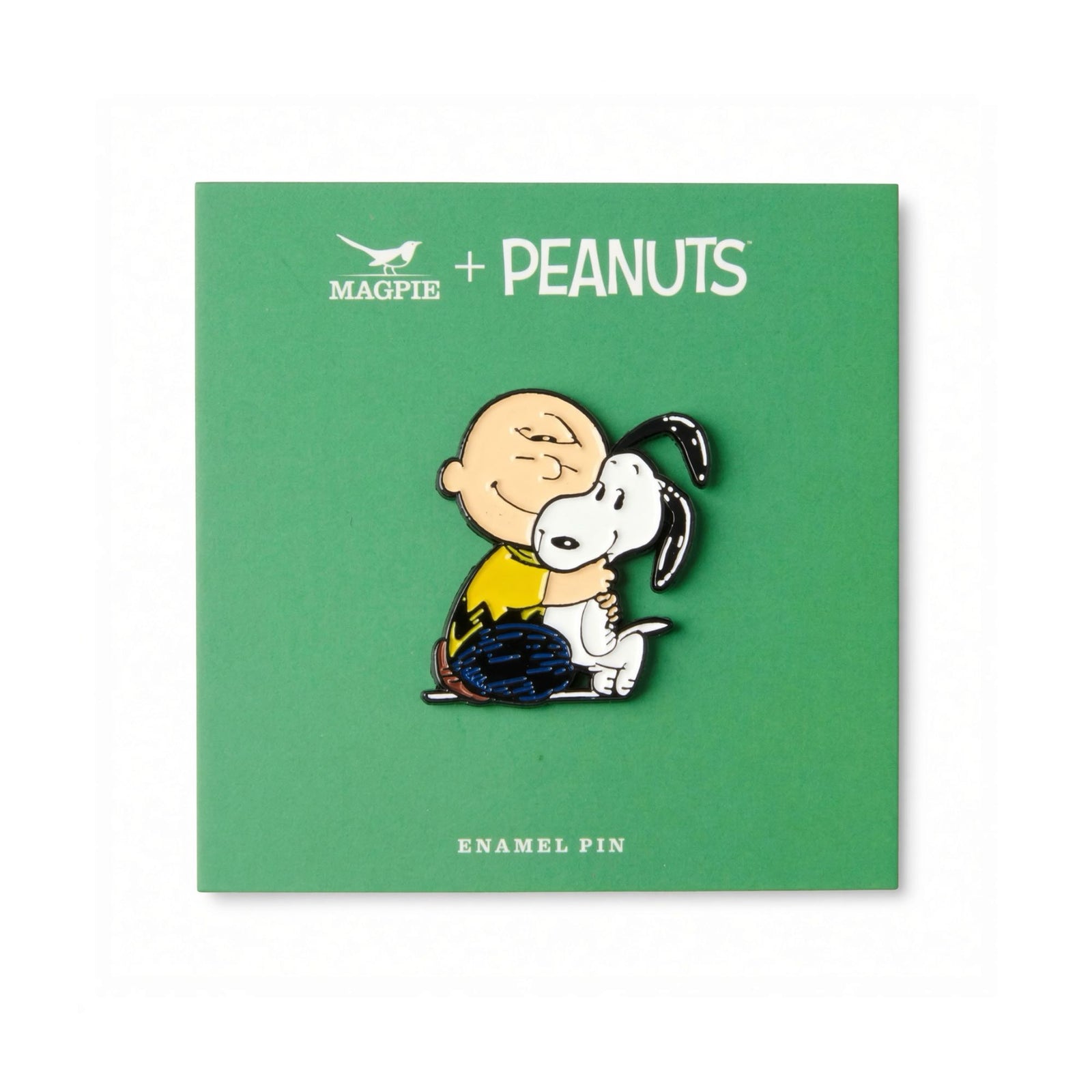 Peanuts x Magpie Snoopy enamel pin, be kind