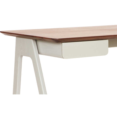 Blu Dot Stash Desk, Walnut/Putty Grey