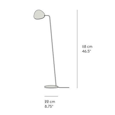 Muuto Leaf floor lamp, white