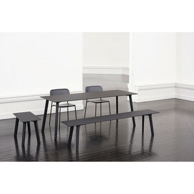 HAY Cph Deux 210 table L140xW75, stone grey/oak