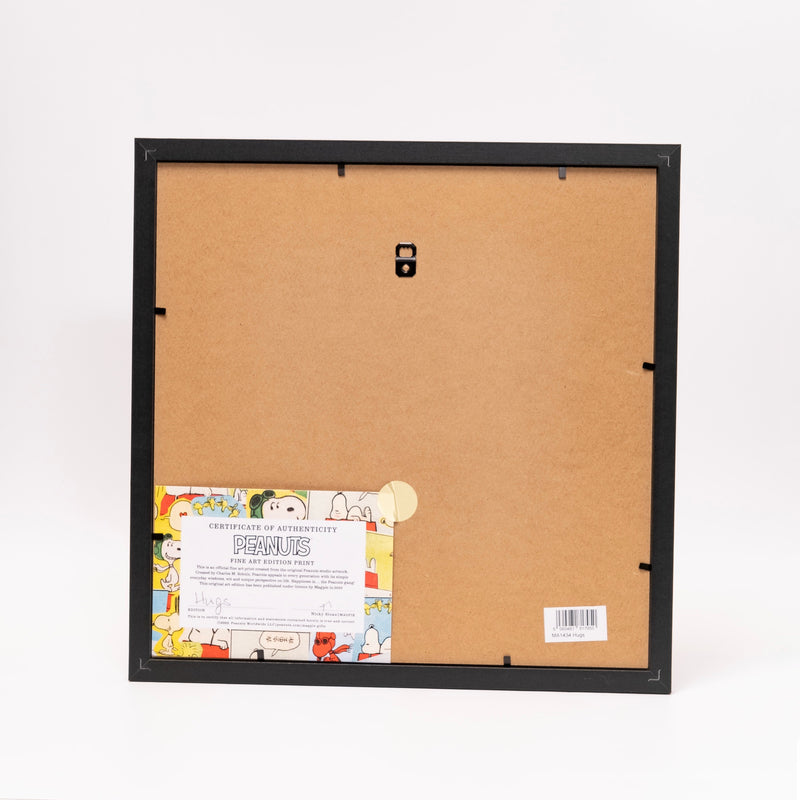 refurbished | Peanuts x Magpie Snoopy framed print (12x12), hugs