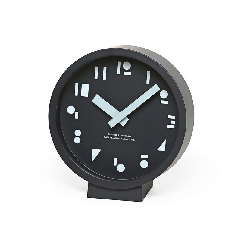 Lemnos M,S,S. table clock, black