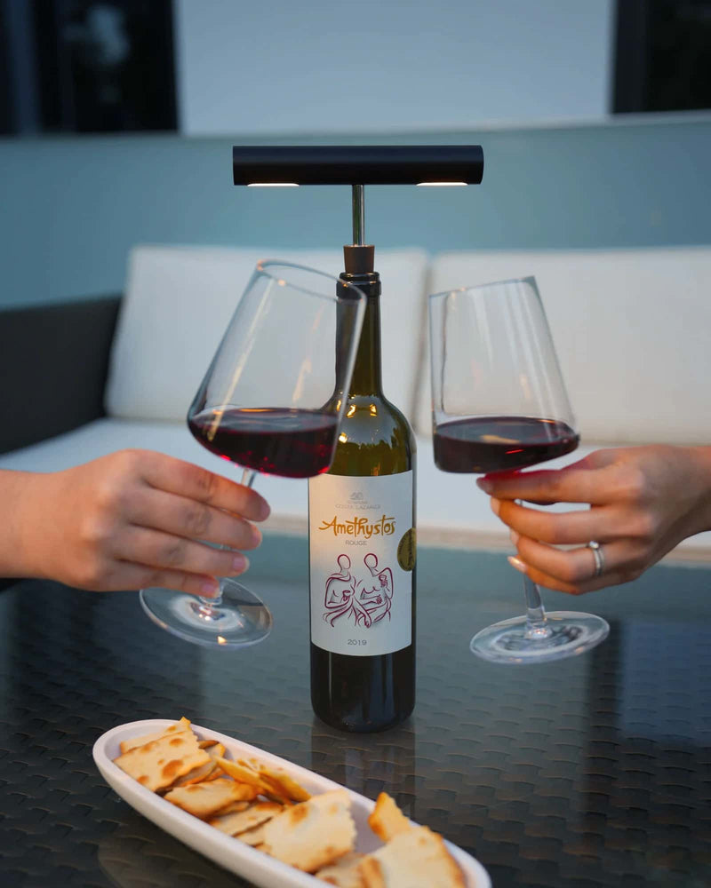 Sompex Korky rechargeable bottle light, silver