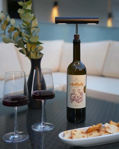 Sompex Korky rechargeable bottle light, black