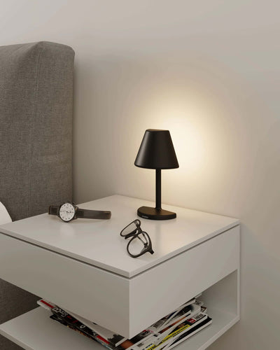 Sompex Twin rechargeable lamp, black