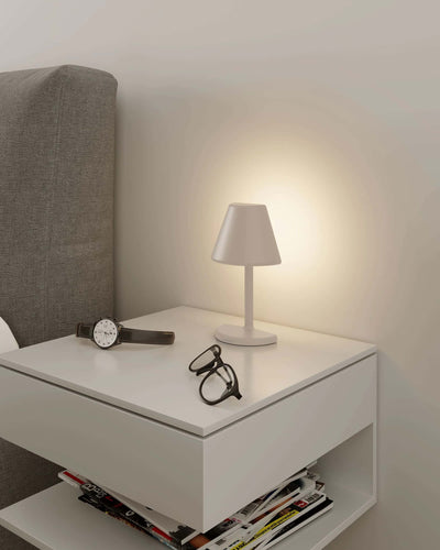 Sompex Twin rechargeable lamp, white