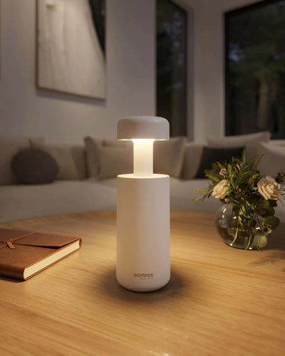 Sompex Lubao rechargeable lamp, white