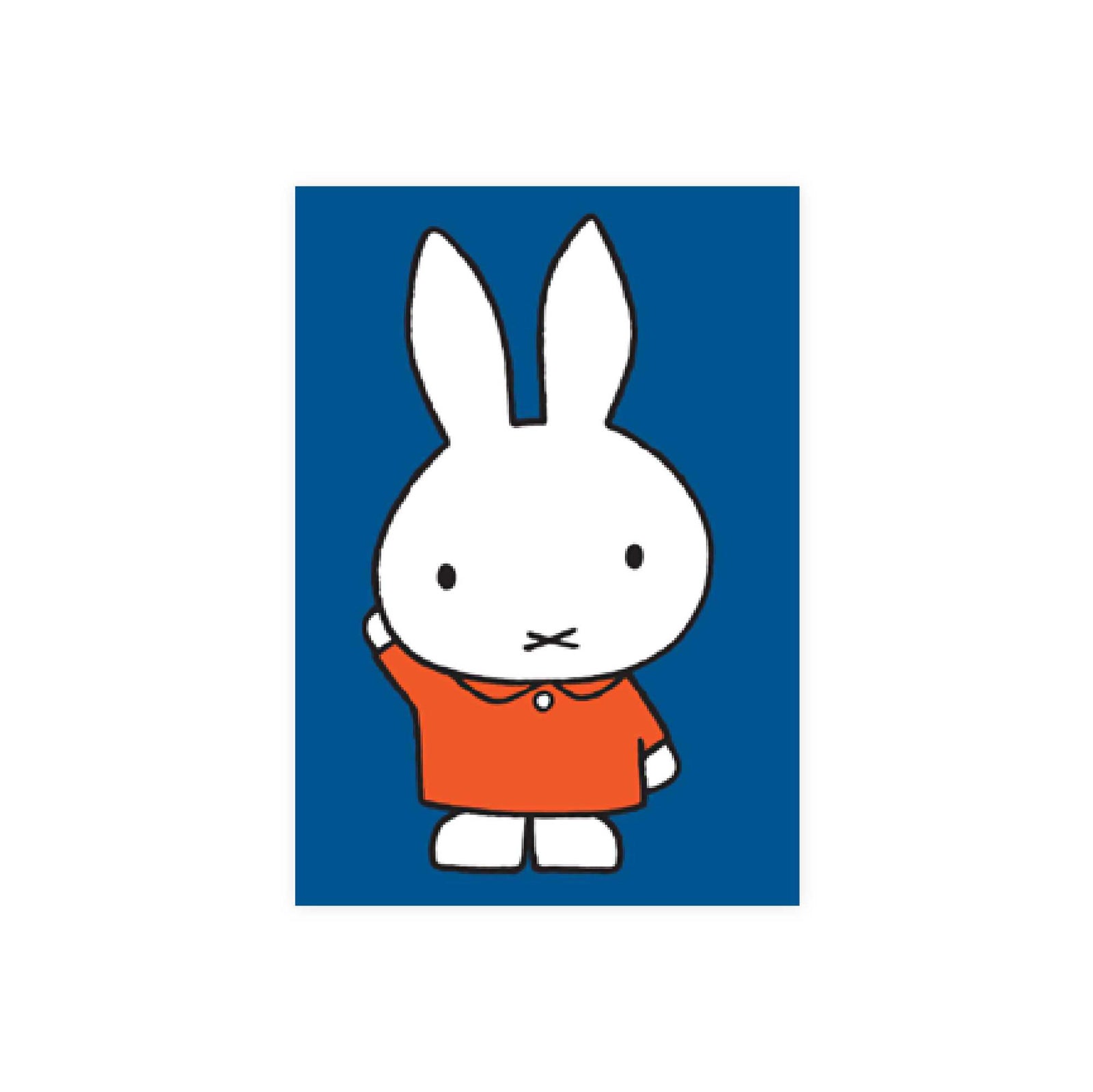 Hype Dick Bruna mini card, miffy waving