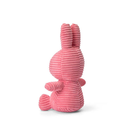 Miffy ECO Corduroy Sitting plush 23cm, bubblegum pink