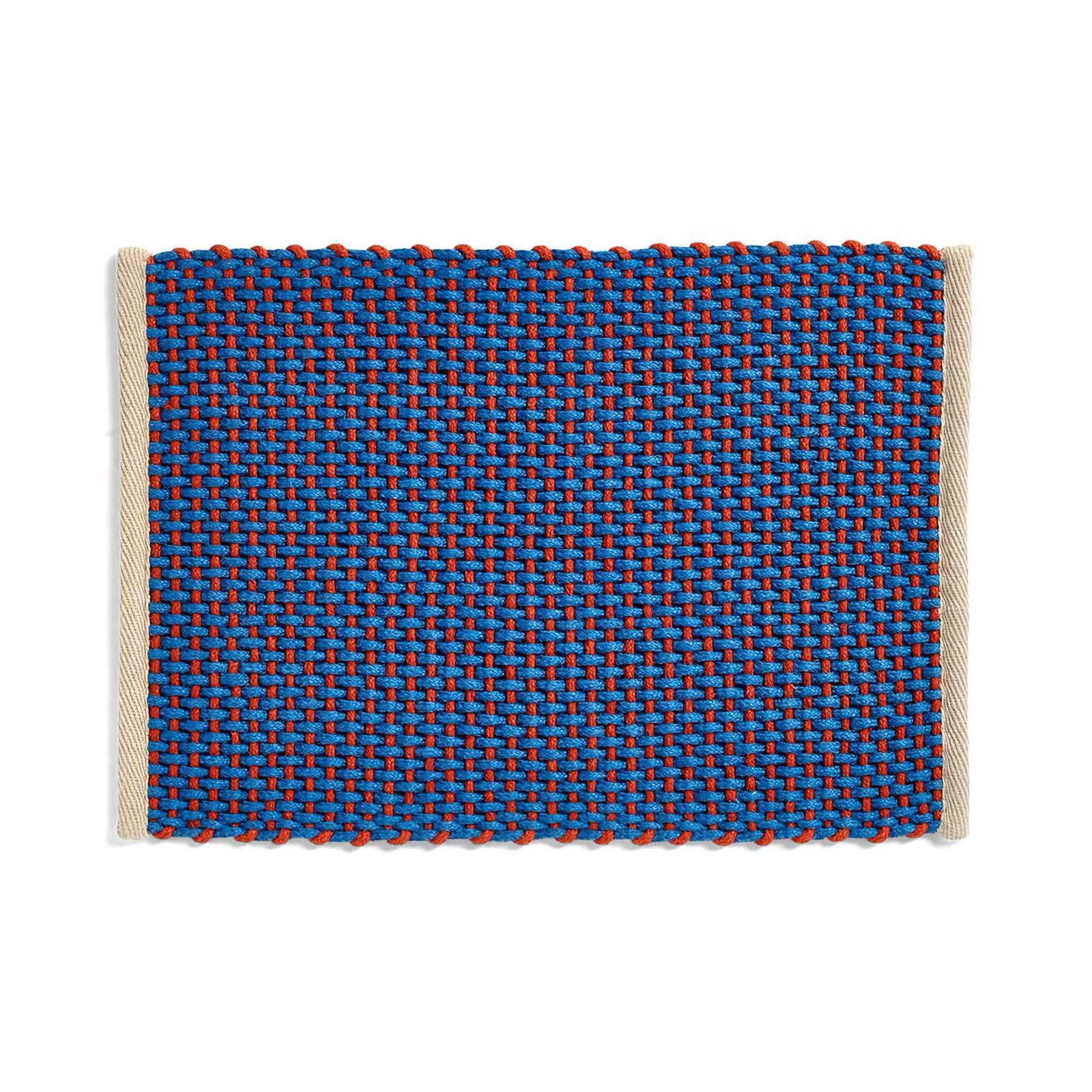 Hay Jute door mat, blue
