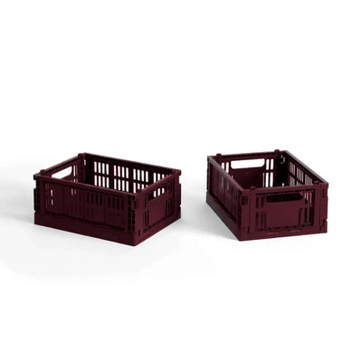 Hay Colour Crate Mini Set of 2, bordeaux