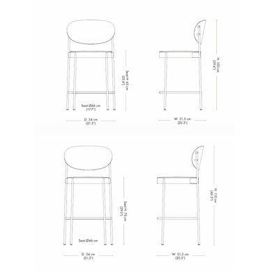 Verpan Series 430 bar stool