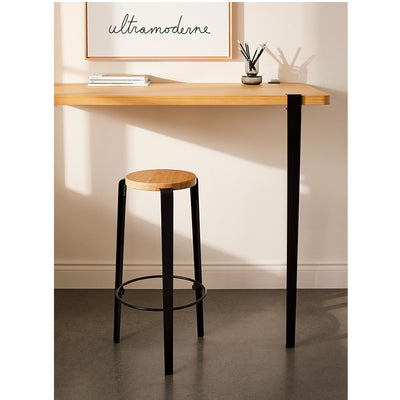 TipToe MI LOU stool 66cm, Oak/Black
