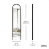 Umbra Bellwood leaning mirror, Black