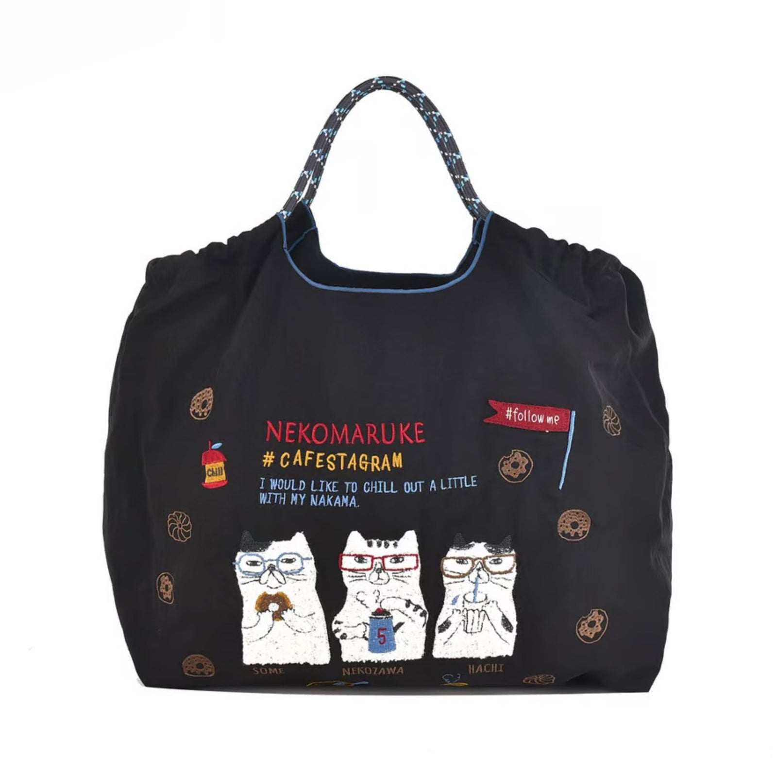 Kusuguru Nekomaruke 3-way water-repellent tote