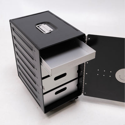 refurbished | Bordbar Box trolley with drawers, black