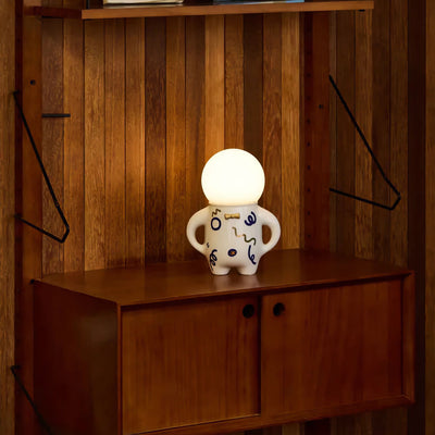 Wekükü GlowBuddy rechargeable lamp, blue/white