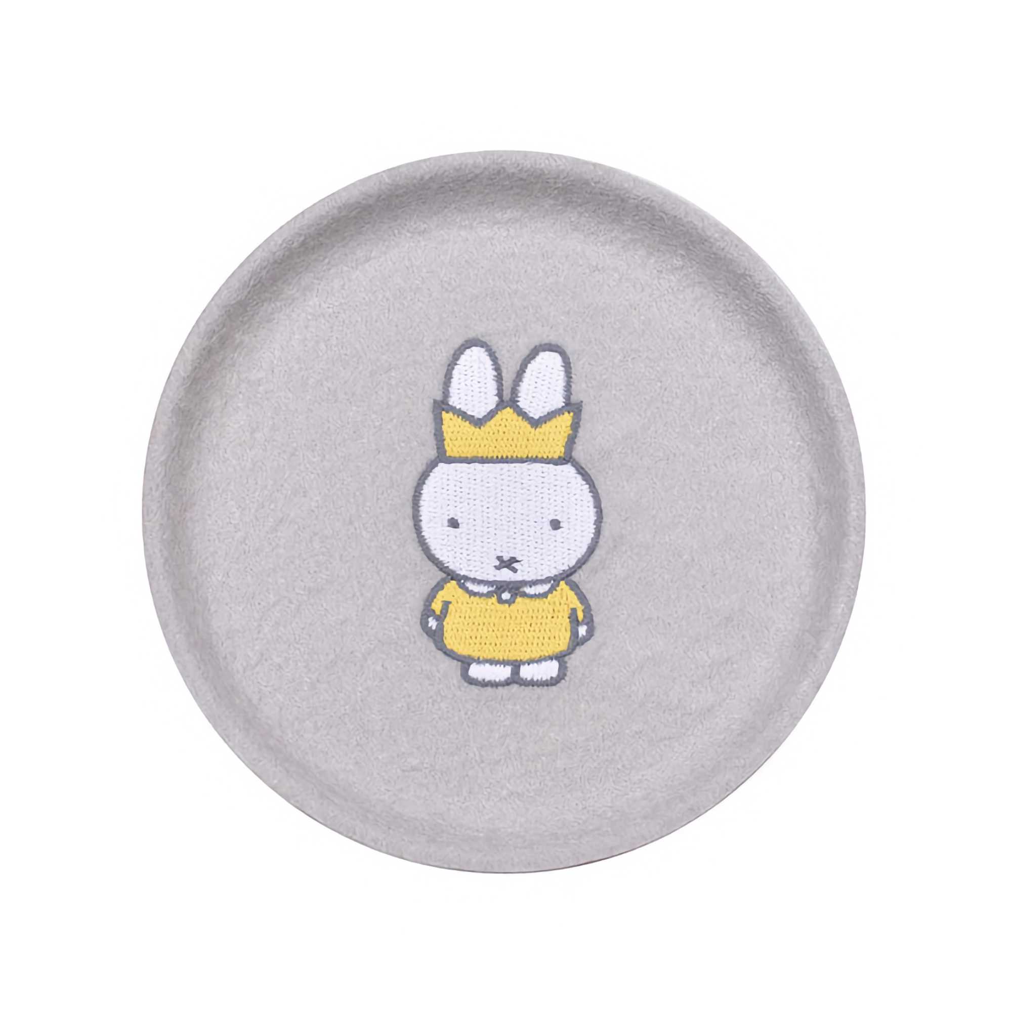 Miffy Felt Coaster/Mini Tray 10cmø, Grey