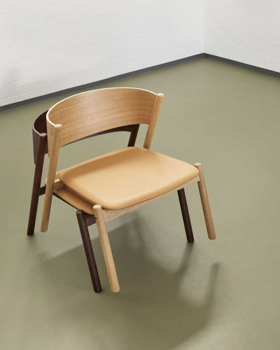 Hubsch Oblique lounge chair seat, natural
