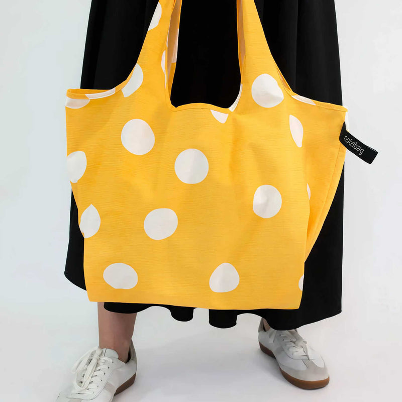 Notabag Foldable Tote, Golden Dots