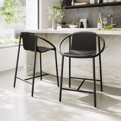 refurbished | Umbra Ringo counter stool, black