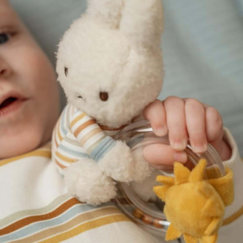 Miffy Vintage Stripes ring rattle