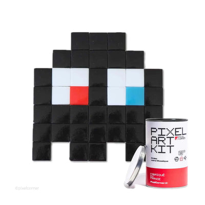 Pixel Corner Pixel Art Kit Classic diy wall art, the gloomies black