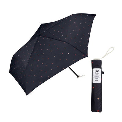 Wpc. Air-Light Mini Umbrella, heart/navy